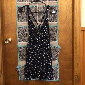 M Navy Xhilaration Anchor Beach Cover Up Dress